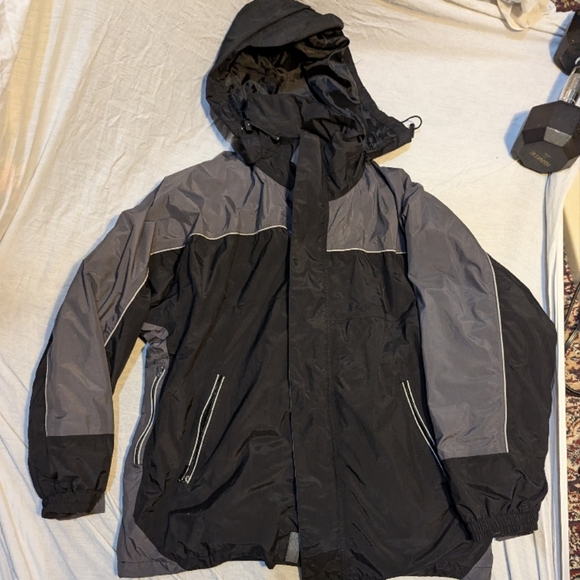 Two-Tone Hooded Jacket Western concepts - Picture 2 of 7